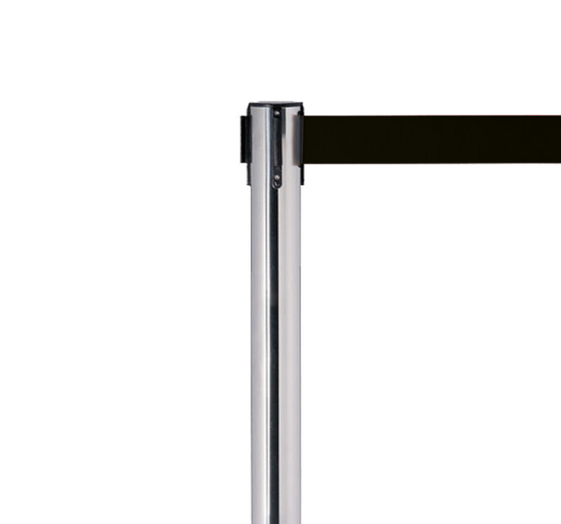 Colonna inox con nastro nero mt 2