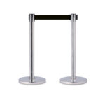 Colonna inox con nastro nero