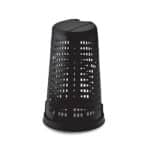 Black waste bag holder