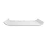 White/wood bicolour melamine raised tray - Image 2