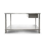 Banco di lavoro 140x70 cm con ripiano e cassetto