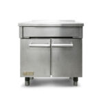 Banco di lavoro 80x90 cm con dispensa, cassetto e porte