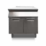 Work table 80x94 cm with cupboard and doors