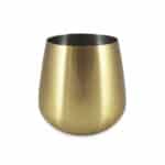 Brushed gold Tumbler glass