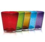 Bicchiere cristallo 5 colori Bolle