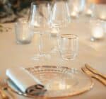 Crystal Tumbler glass with gold thread - Image 4