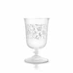 Victoria crystal water glass decorated