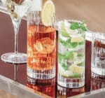 Bicchiere drink Decò cristallo sfaccettato - immagine 2