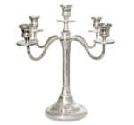 Candelabro argentato a 5 fiamme