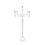 White 5-light candelabrum h 100