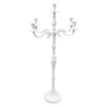 White 5-light candelabrum h 150