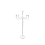 White 5-light candelabrum h 60