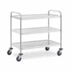3-shelf food service trolley