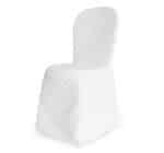 Coprisedia bianco opaco trapuntato per sedia Catering