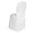 Coprisedia bianco opaco trapuntato per sedia Catering - immagine 2