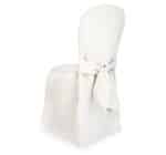 Coprisedia trapuntato avorio per sedia Catering - immagine 2