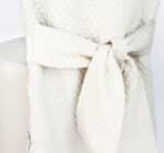 Coprisedia trapuntato avorio per sedia Catering - immagine 3