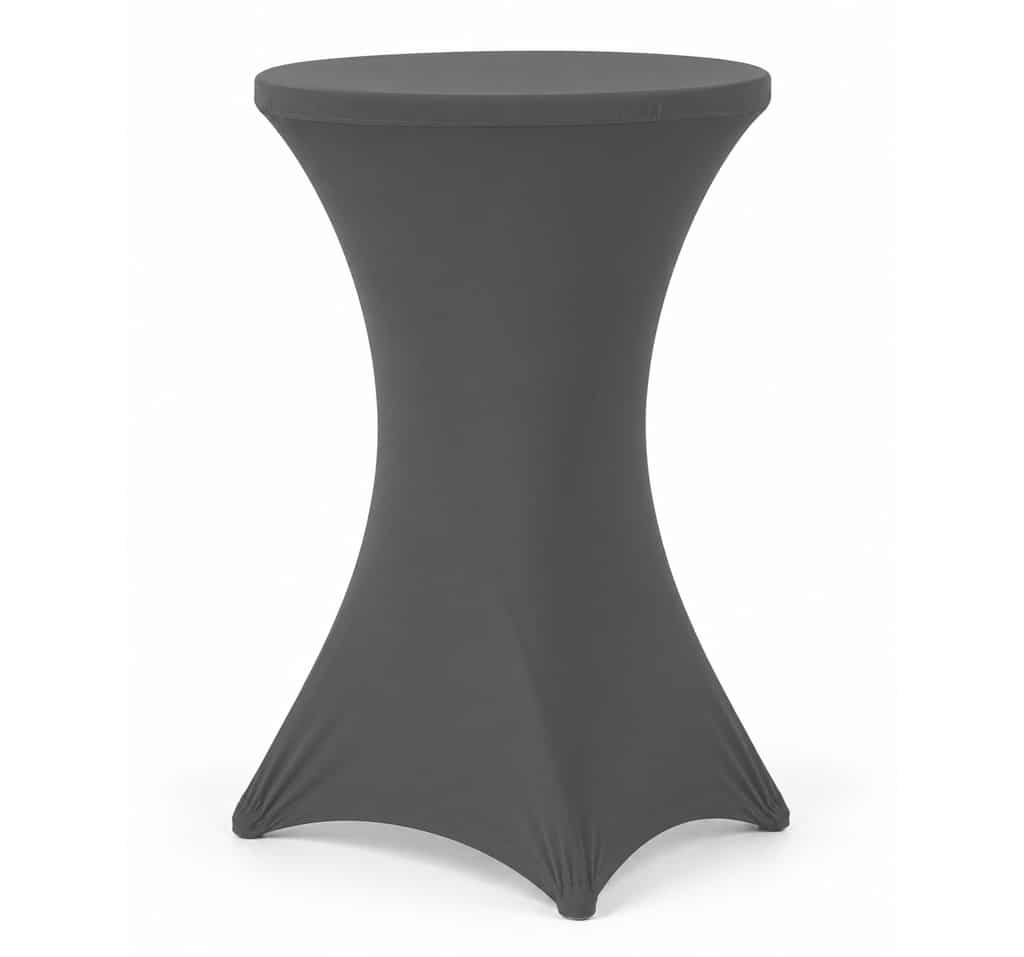 Anthracite stretch cocktail table cover