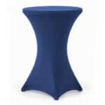 Blue stretch cocktail table cover
