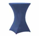 Copritavolo stretch blu per tavolo Cocktail - immagine 2