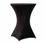 Copritavolo stretch light nero per tavolo Cocktail - immagine 2