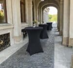 Black stretch cocktail table cover - Image 3