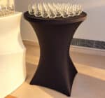 Black stretch cocktail table cover - Image 4