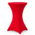 Red stretch cocktail table cover