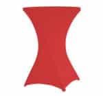 Copritavolo stretch rosso per tavolo Cocktail - immagine 2