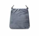 Cover cuscino per sedia Libby velluto grigio