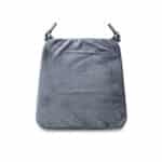 Grey velvet cushion cover for Libby chair