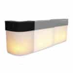 Art Decò luminous bar curved module counter
