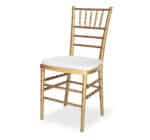 Cuscino completo per sedia Chiavari bianco - immagine 3