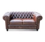 Divano Chesterfield cuoio vintage