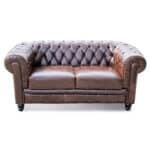 Vintage leather Chesterfield sofa