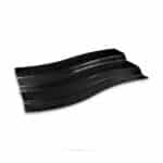 Black glass wave display