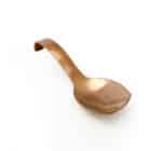 Bronze single-portion finger food spoon