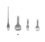 Finger food cucchiaio/forchetta party inox - immagine 2