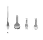 Stainless steel dual-use finger food cutlery - Image 2