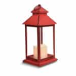 Red LED House Lantern