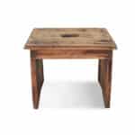 Vintage wooden low stool