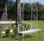 Panchina Vintage metallo con arco - immagine 2