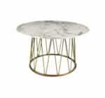 Piano buffet rotondo marmo bianco - immagine 2