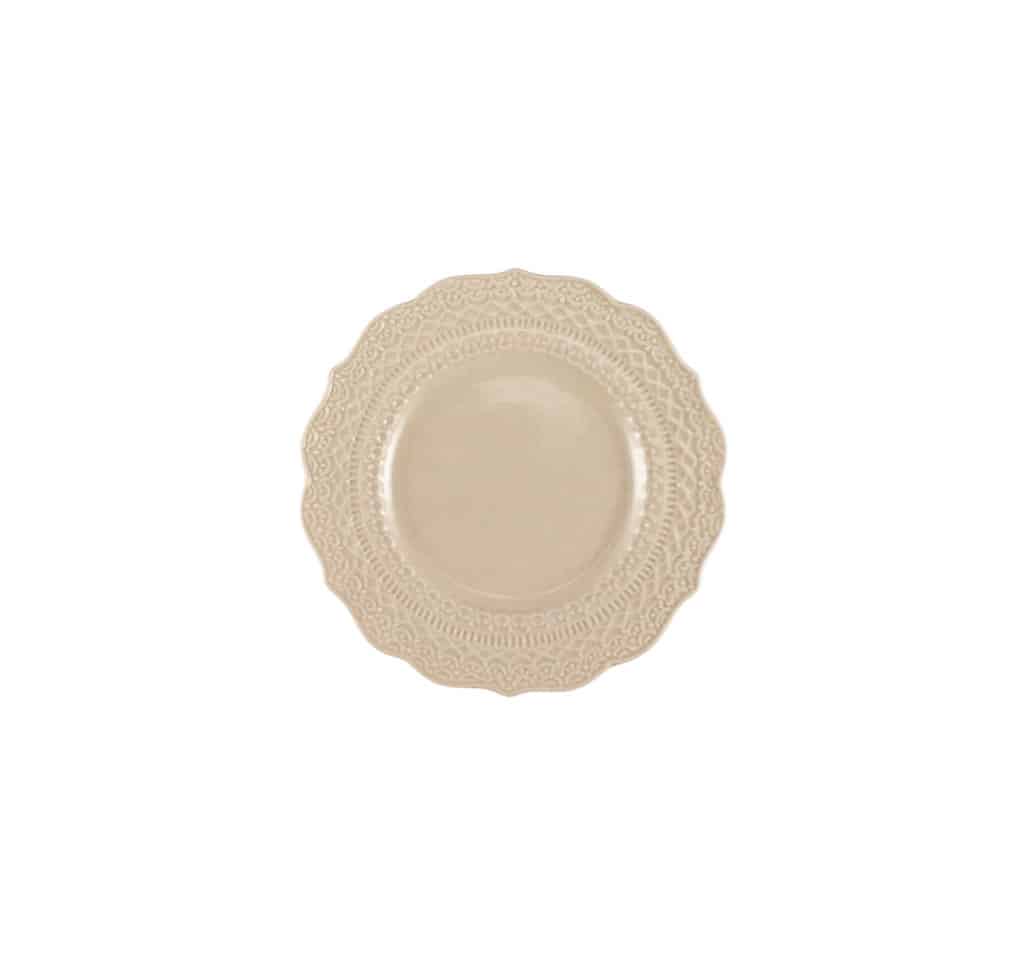 Piattino pane Calipso beige-1 Calipso beige bread plate - Image 1