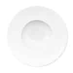 Gourmet plate with brim
