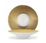 Piatto Mini Gourmet Deras Le Coq bianco falda oro - immagine 3