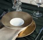 Piatto piano Deras Le Coq bianco falda oro - immagine 8