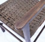 Vintage wood/straw armchair - Image 2