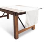 Runner bianco 50x250 cm misto lino