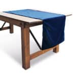 Blue velvet runner 50x150 cm